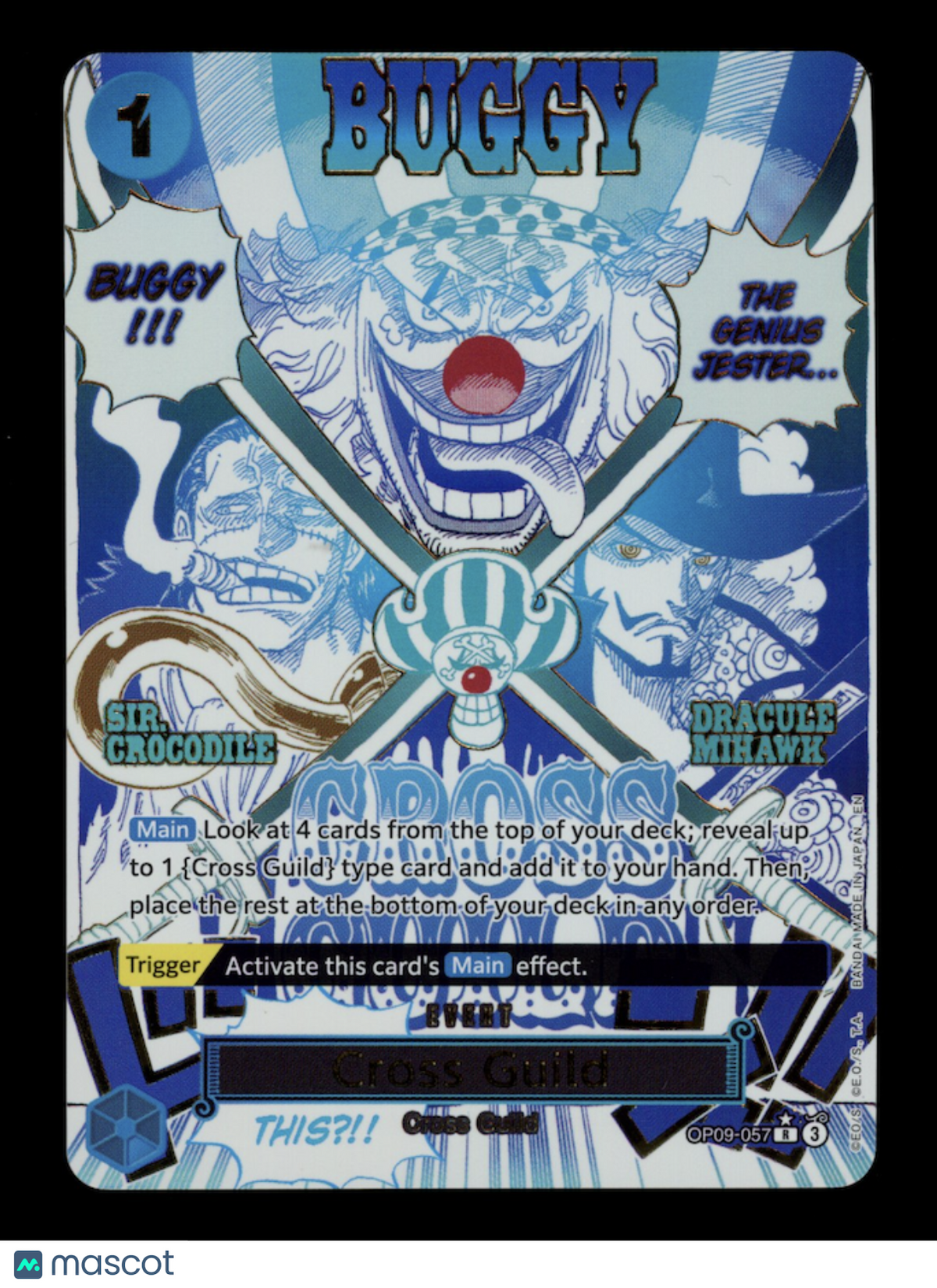 CROSS GUILD Buggy One Piece Premium Booster PRB-02 Alternate Art #OP09-057