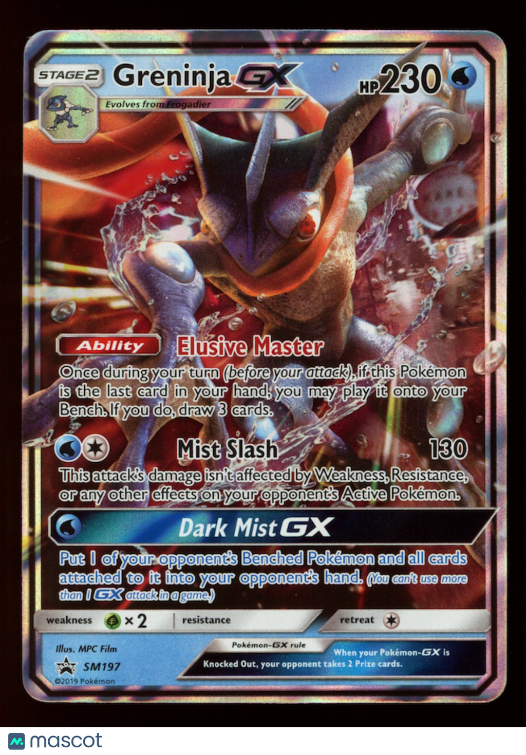 GRENINJA GX 2019 Pokemon Sun & Moon Black Star Promo #SM197