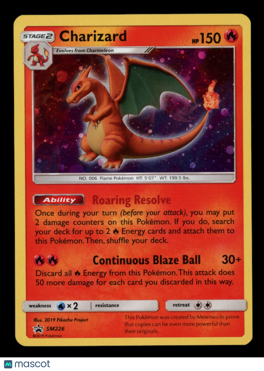 CHARIZARD 2019 Pokemon Sun & Moon Black Star Promo Holo #SM226