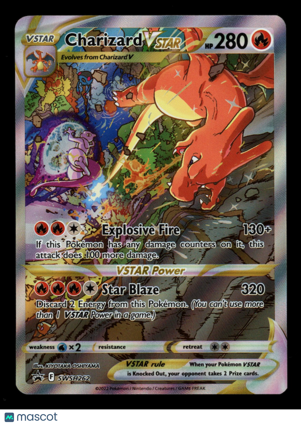 CHARIZARD VSTAR 2022 Pokemon Sword & Shield Black Star Promo #SWSH262