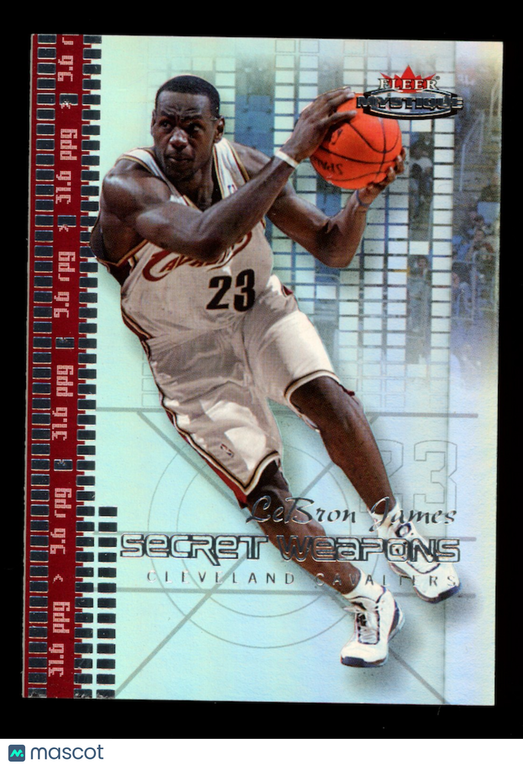LEBRON JAMES 2003-04 Fleer Mystique Secret Weapons Rookie #1 /500 Cavaliers