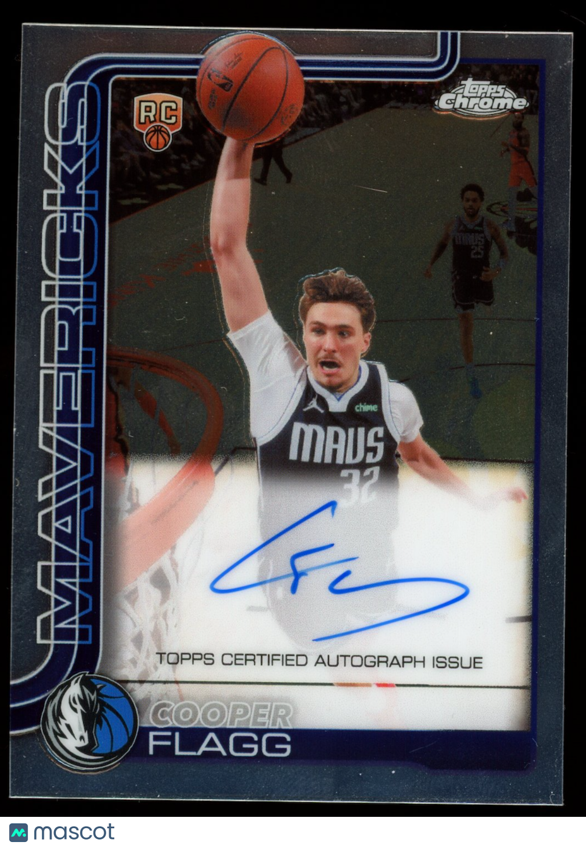 COOPER FLAGG 2025-26 Topps Chrome Update Rookie Auto #TCF-CF Mavericks