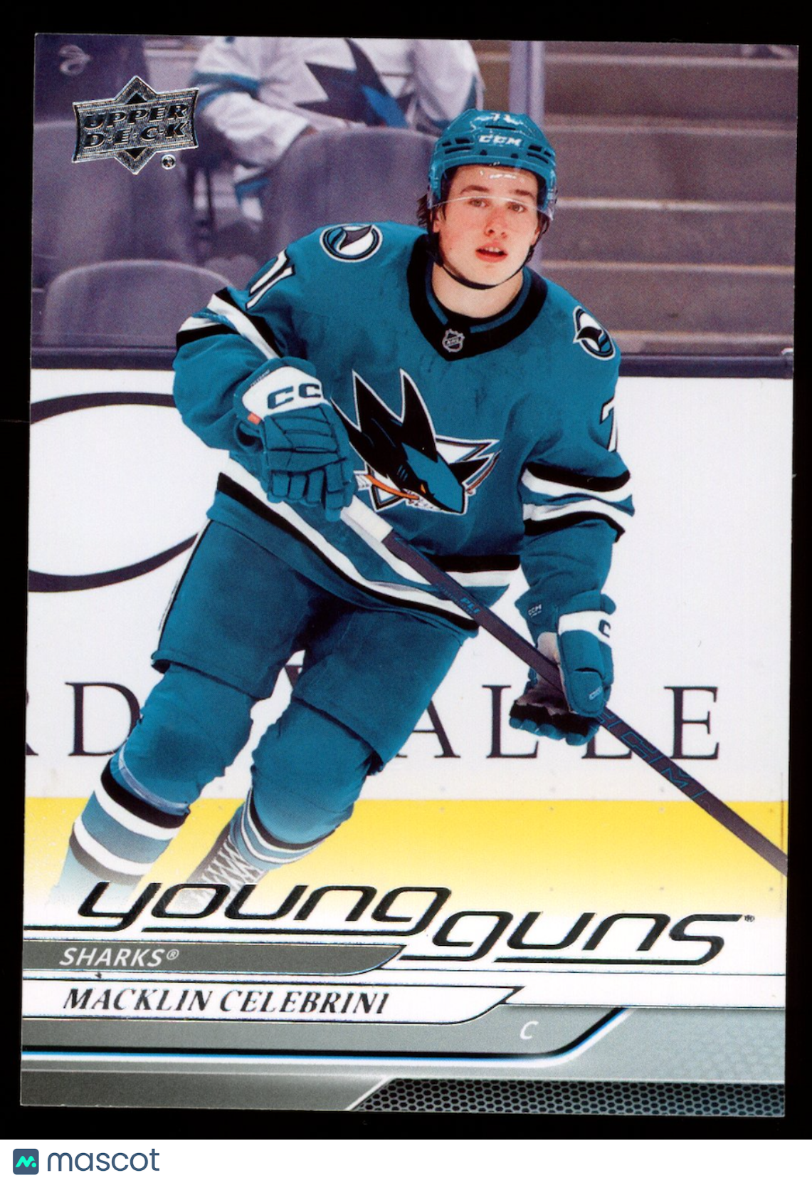 MACKLIN CELEBRINI 2024-25 Upper Deck Hockey Series 2 Young Guns #451 Sharks
