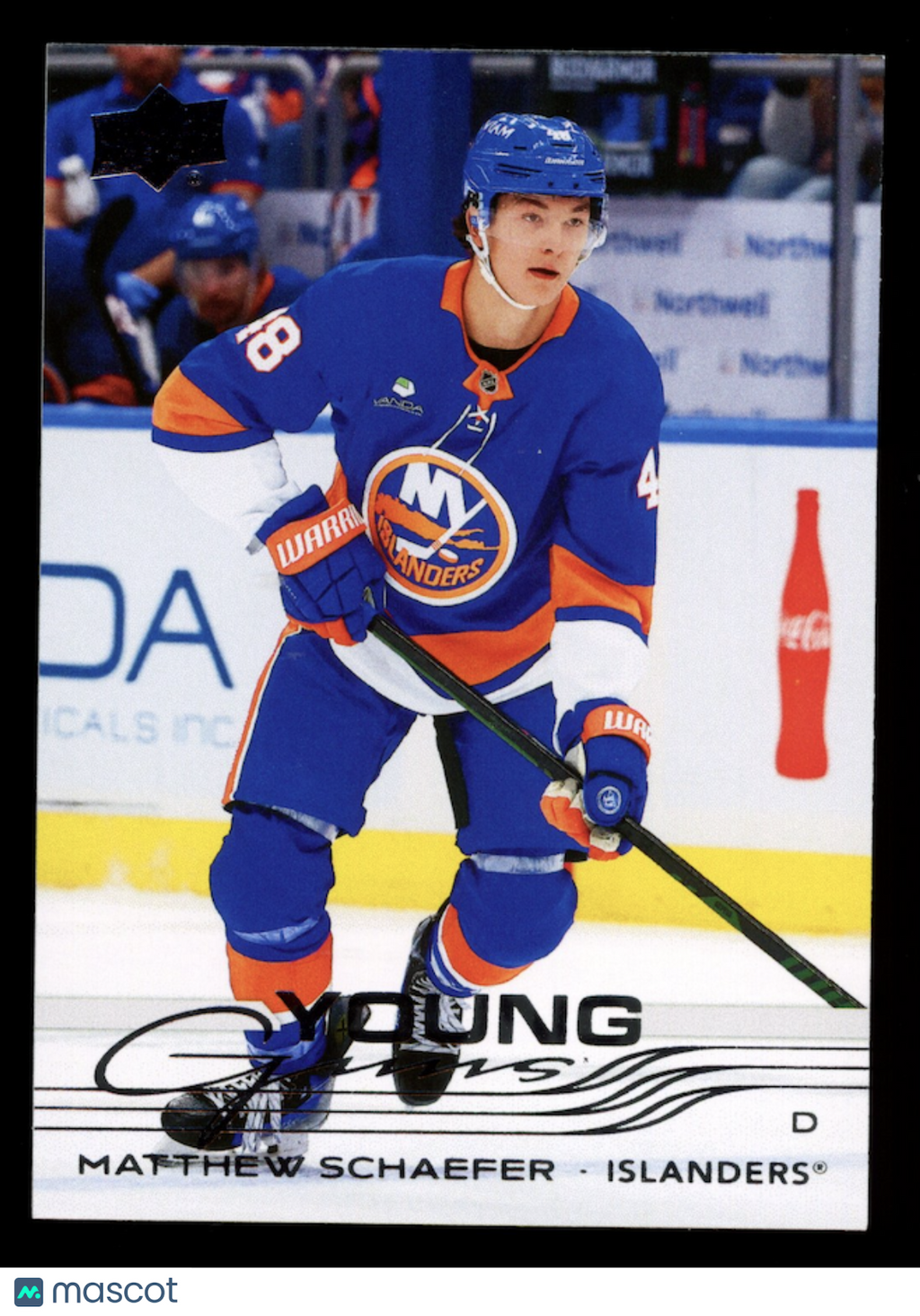 MATTHEW SCHAEFER 2025-26 Upper Deck Series 2 Young Guns #451 Rangers