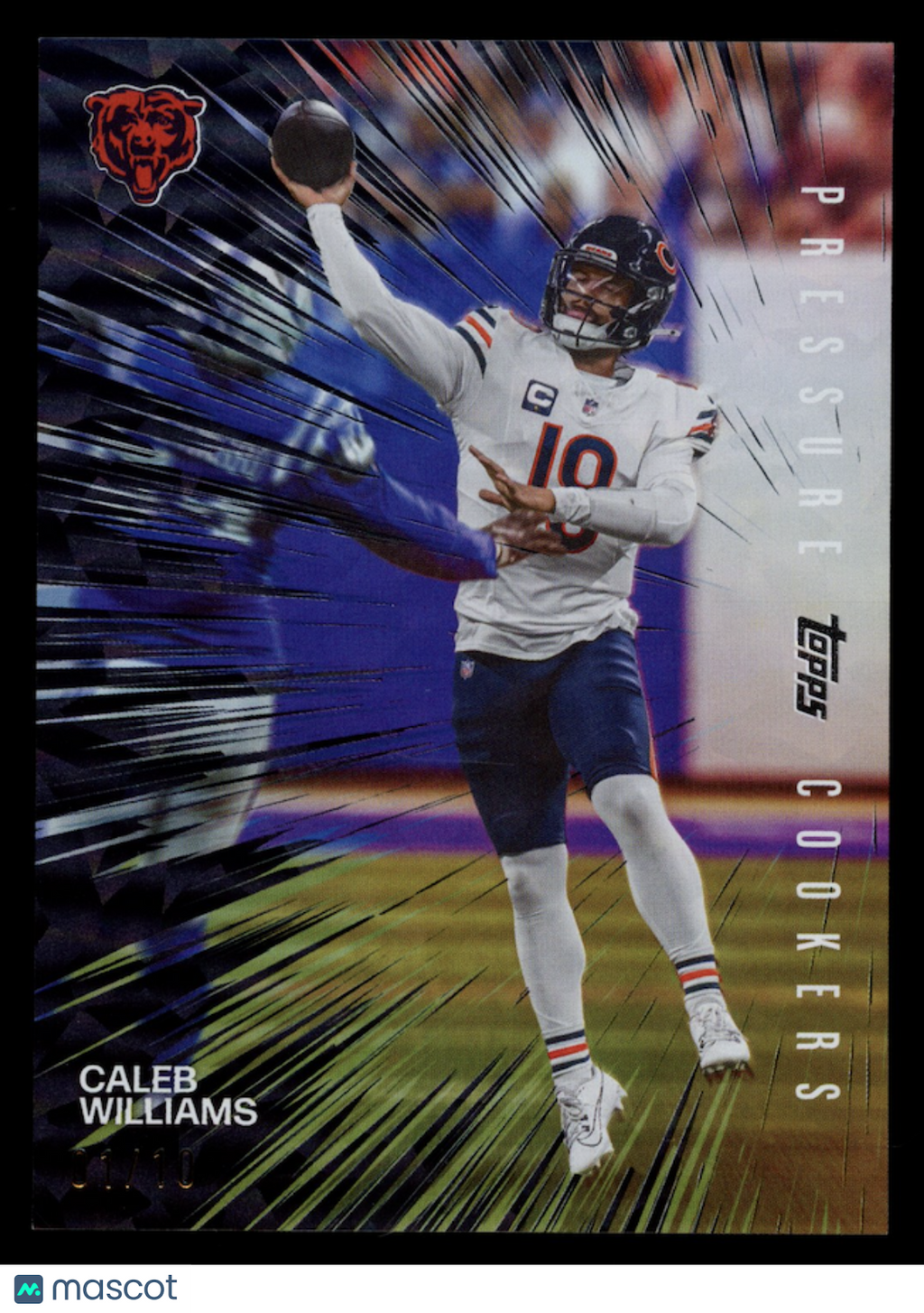 CALEB WILLIAMS 2026 Topps Flagship Pressure Cookers Black /10 #PC-6 Bears