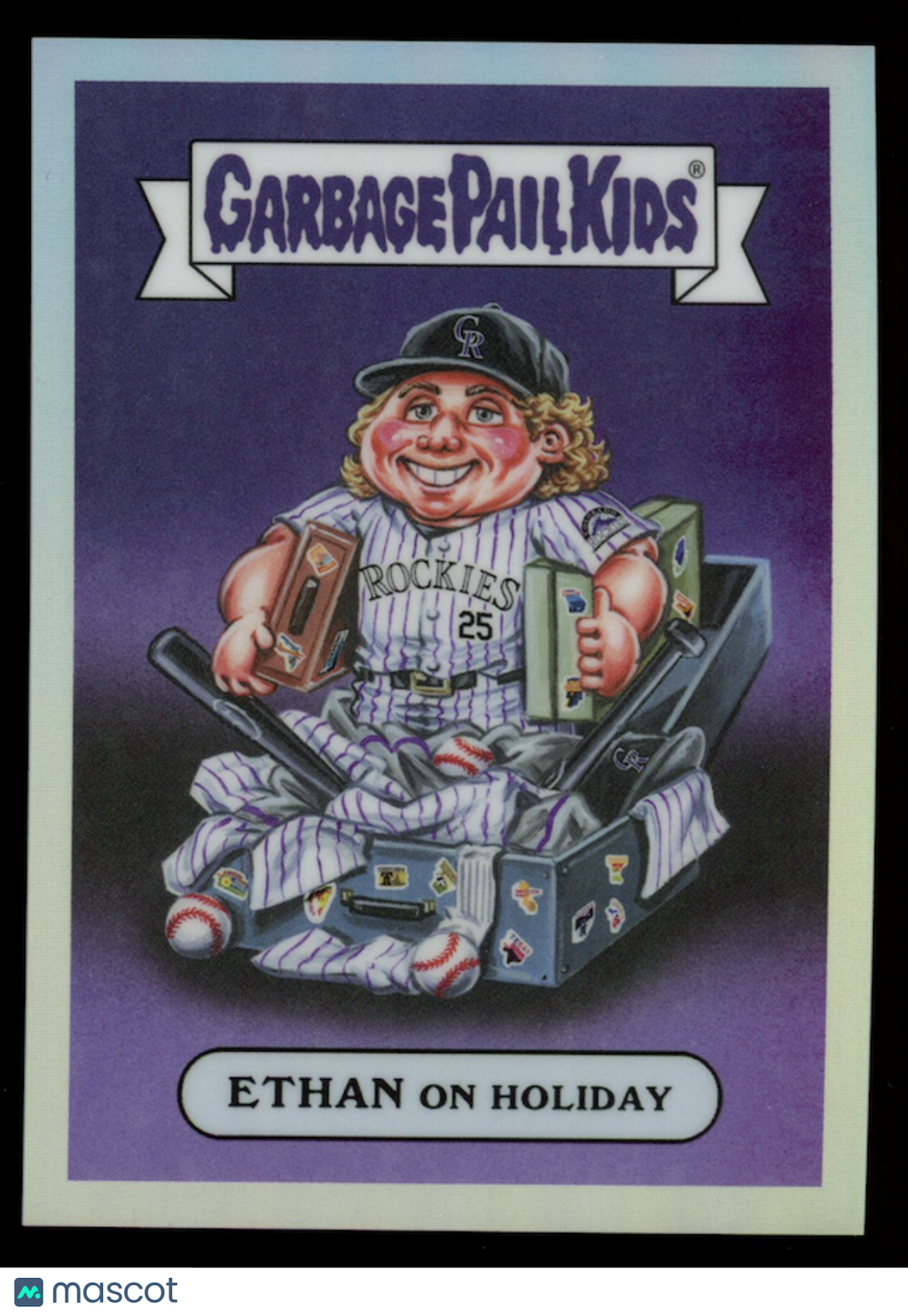 ETHAN HOLLIDAY ON HOLIDAY 2026 Bowman Chrome Garbage Pail Kids SSP #GPK-13