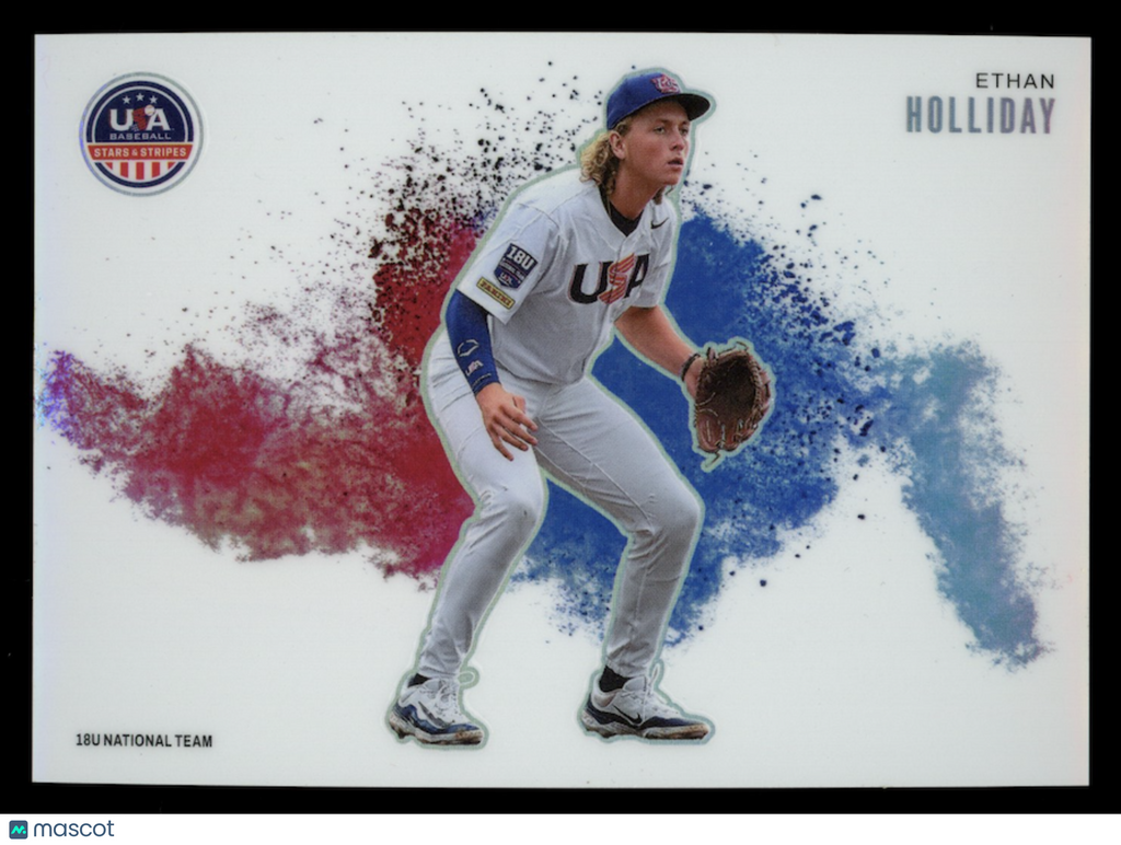 ETHAN HOLLIDAY 2026 Panini USA Stars & Stripes Color Blast Case Hit SSP #8