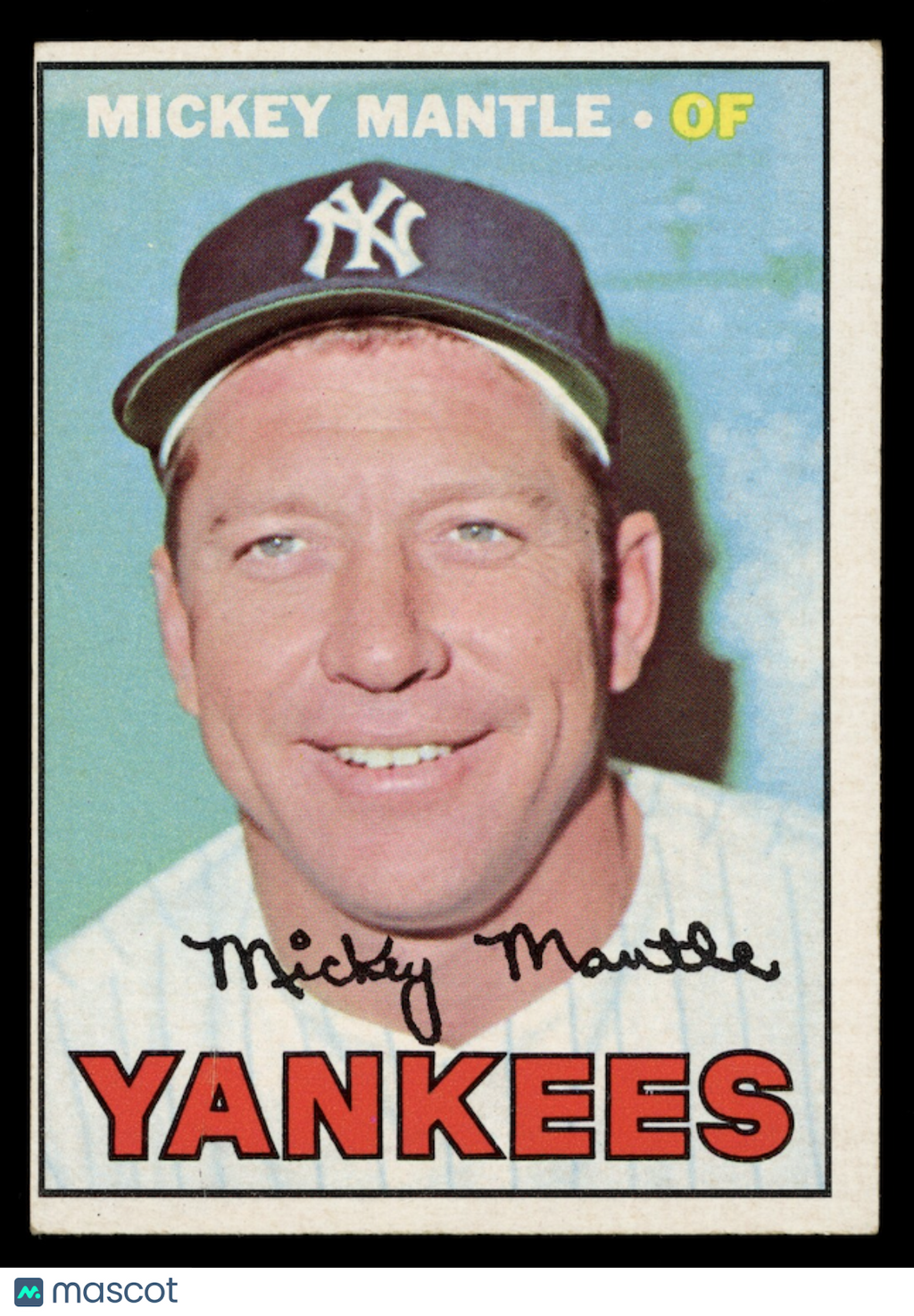 MICKEY MANTLE 1967 Topps Baseball #150 New York Yankees