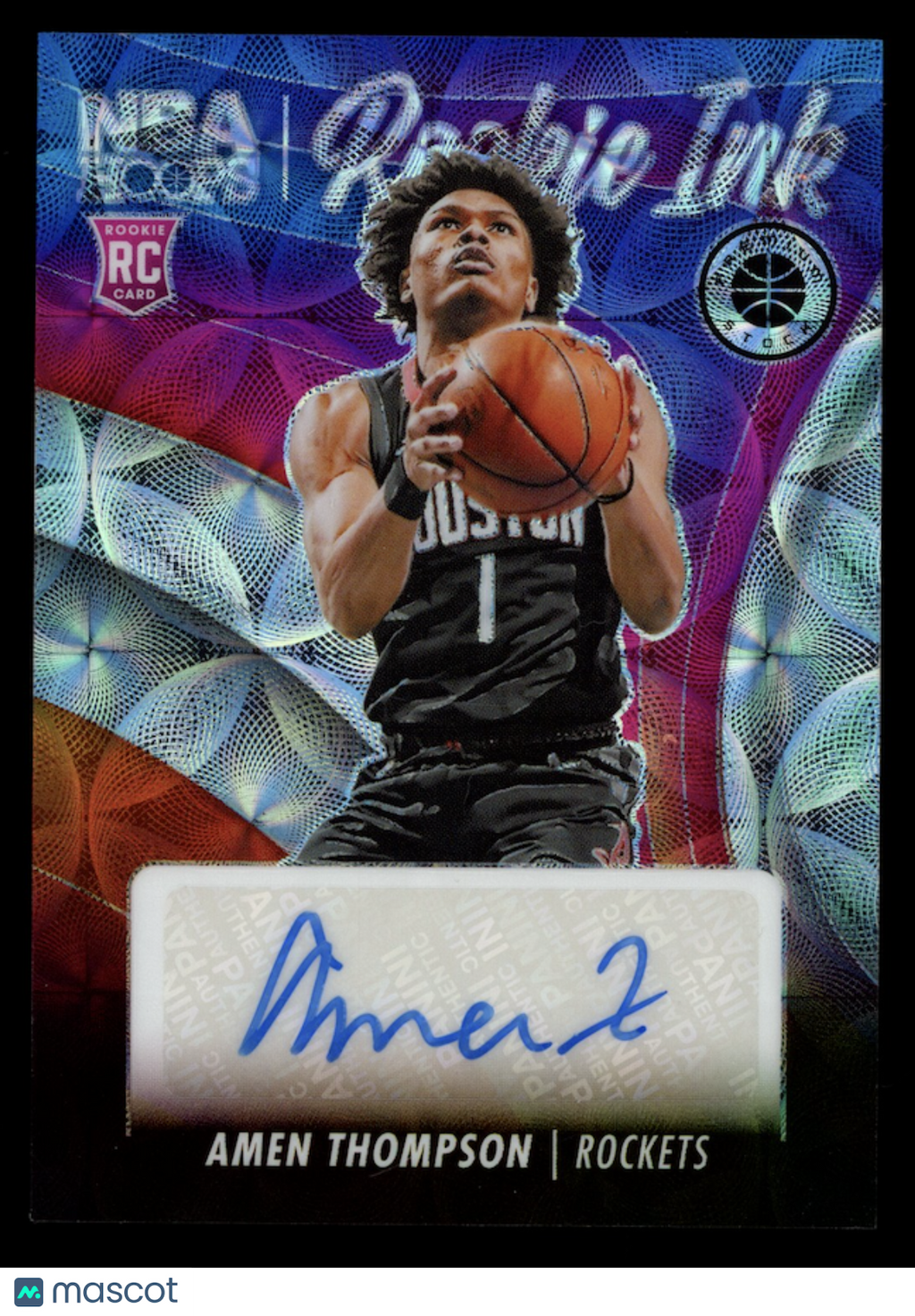 AMEN THOMPSON 2023-24 Hoops Premium Stock Rookie Ink Auto Scope /75 #RI-AMN