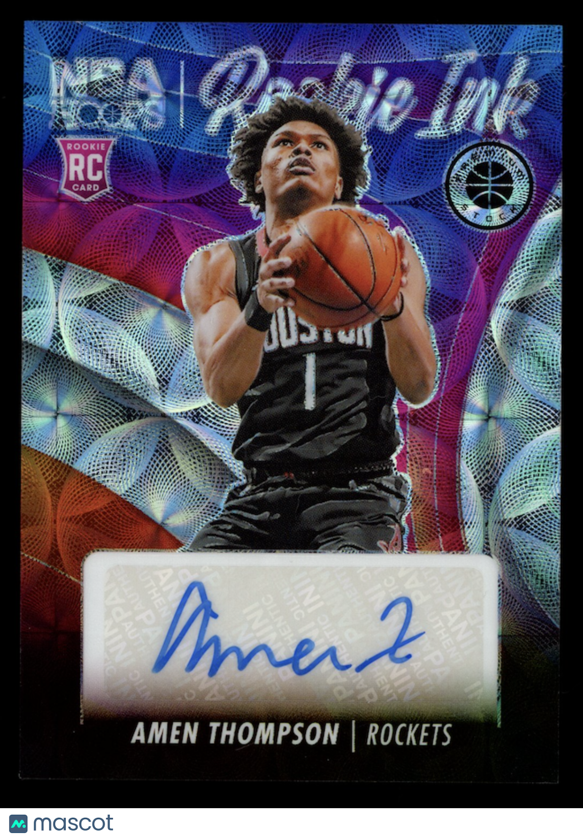 AMEN THOMPSON 2023-24 Hoops Premium Stock Rookie Ink Auto Scope /75 #RI-AMN