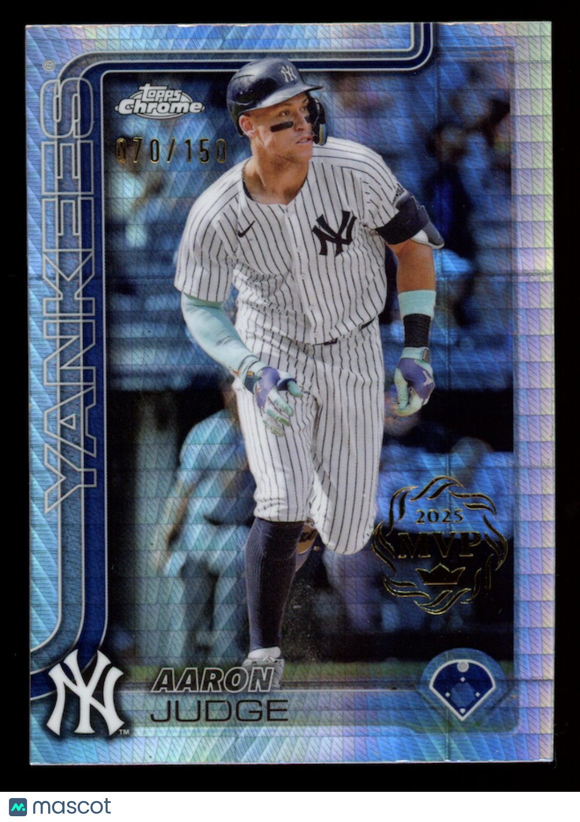 AARON JUDGE 2025 Topps Chrome MVP Buyback Prism Refractor /150 #99 Yankees