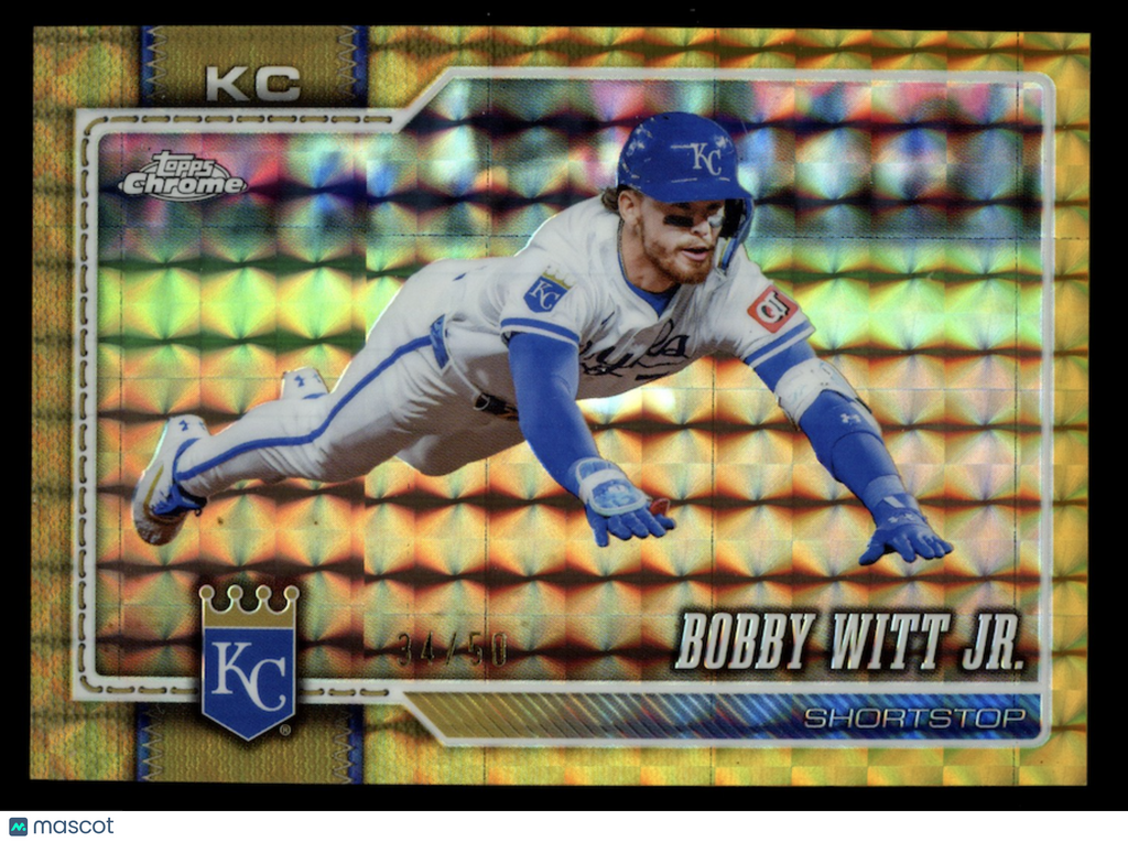 BOBBY WITT JR. 2026 Topps Chrome Gold Geometric Refractor /50 #12 Royals