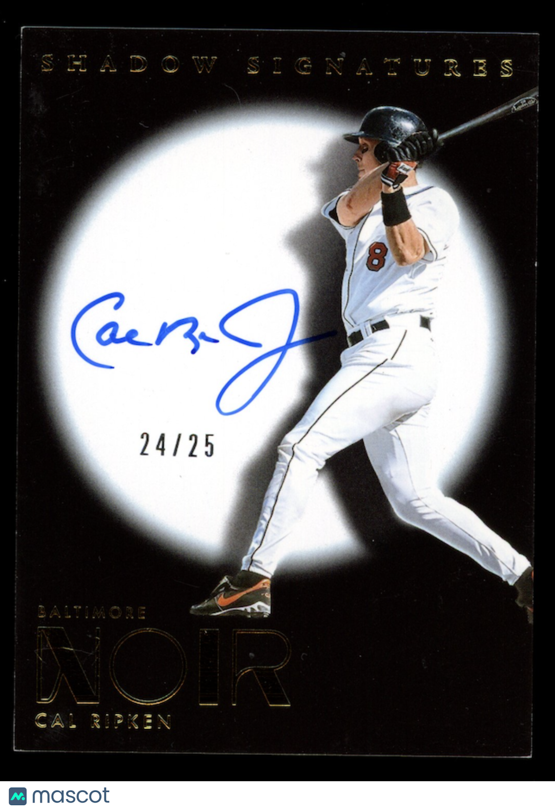 CAL RIPKEN JR. 2026 Panini Noir Shadow Signatures Auto /25 #NSS-CR Orioles