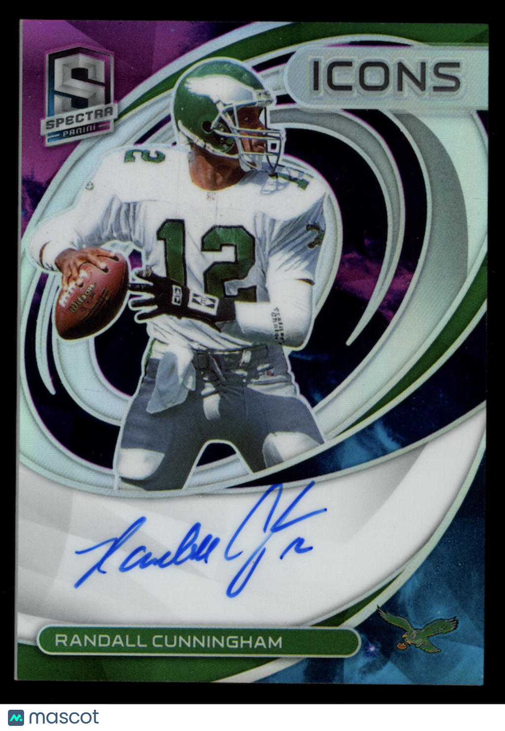 RANDALL CUNNINGHAM 2022 Panini Spectra Icons Auto Nebula Prizm /2 #ICNRCU Eagles
