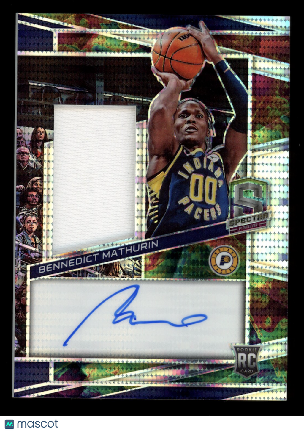 BENNEDICT MATHURIN 2022-23 Panini Spectra Rookie Patch Auto Celestial /99 #201