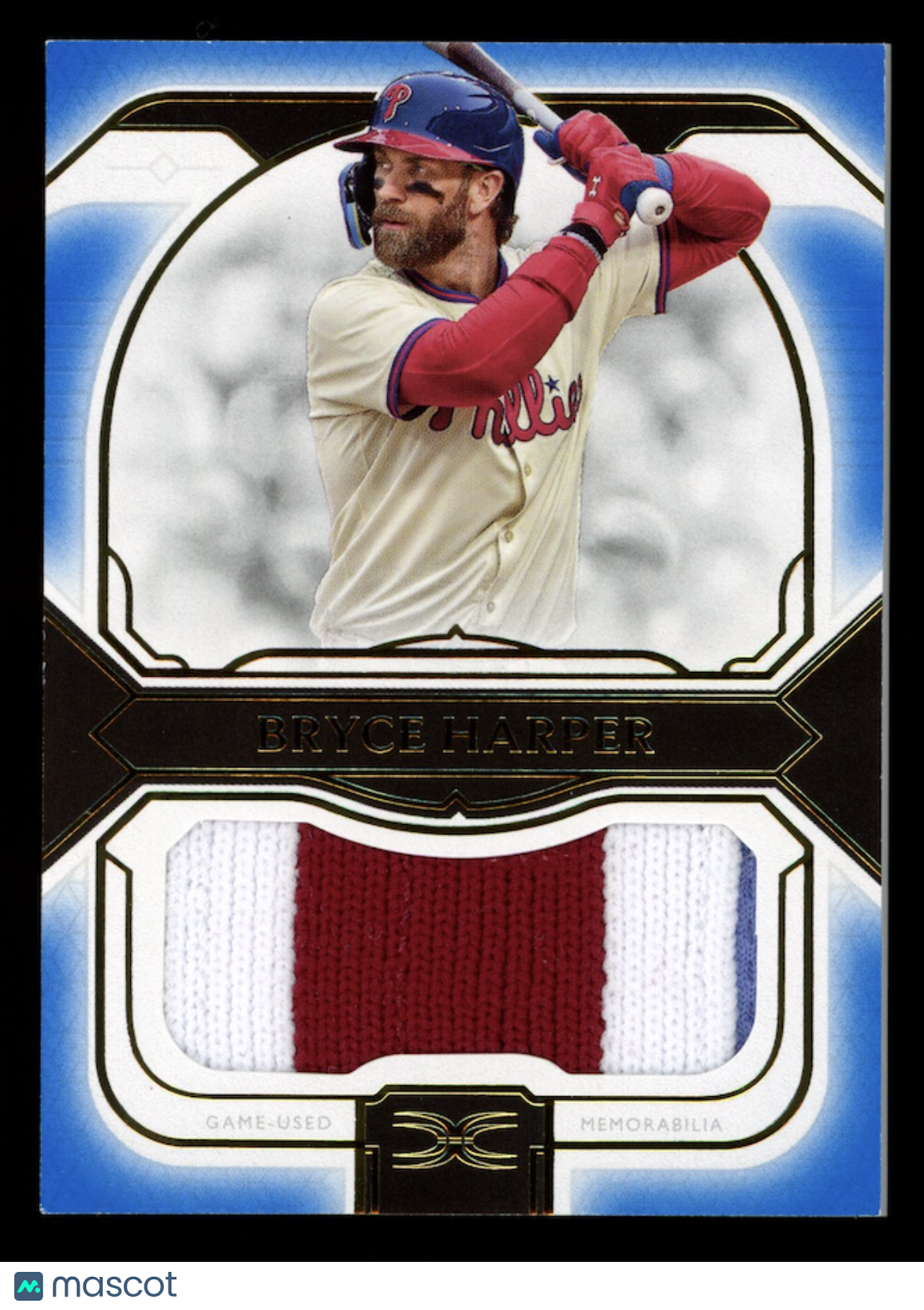 BRYCE HARPER 2024 Topps Definitive Collection Jumbo Patch Relic Blue /30 #DJRCBH