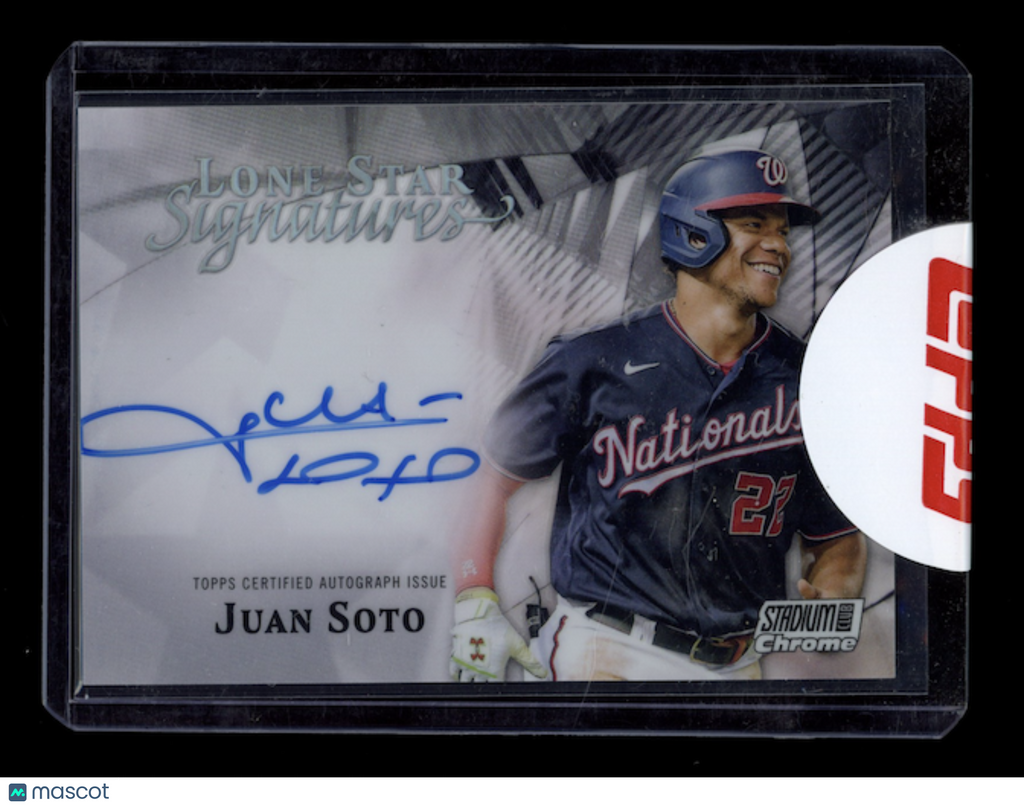JUAN SOTO 2022 Topps Stadium Club Chrome Lone Star Signatures Auto /25 #LLS-JS