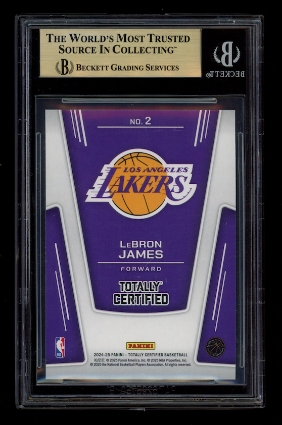 LEBRON JAMES 2024-25 Panini Totally Certified The Mighty #2 BGS 9.5 Lakers