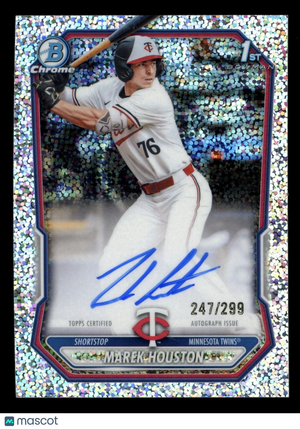 MAREK HOUSTON 2026 Bowman Chrome Prospect Auto Speckle Refractor /299 #CPA-MHO