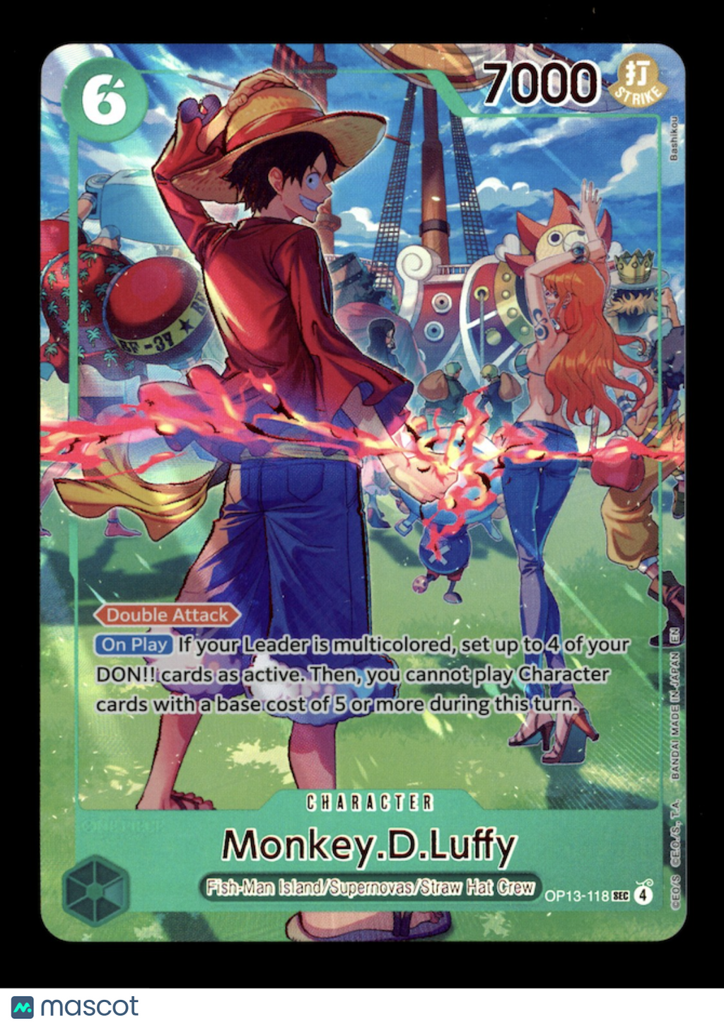 MONKEY.D.LUFFY 2023 One Piece English 3rd Anniversary Set Promo Card #OP13-118