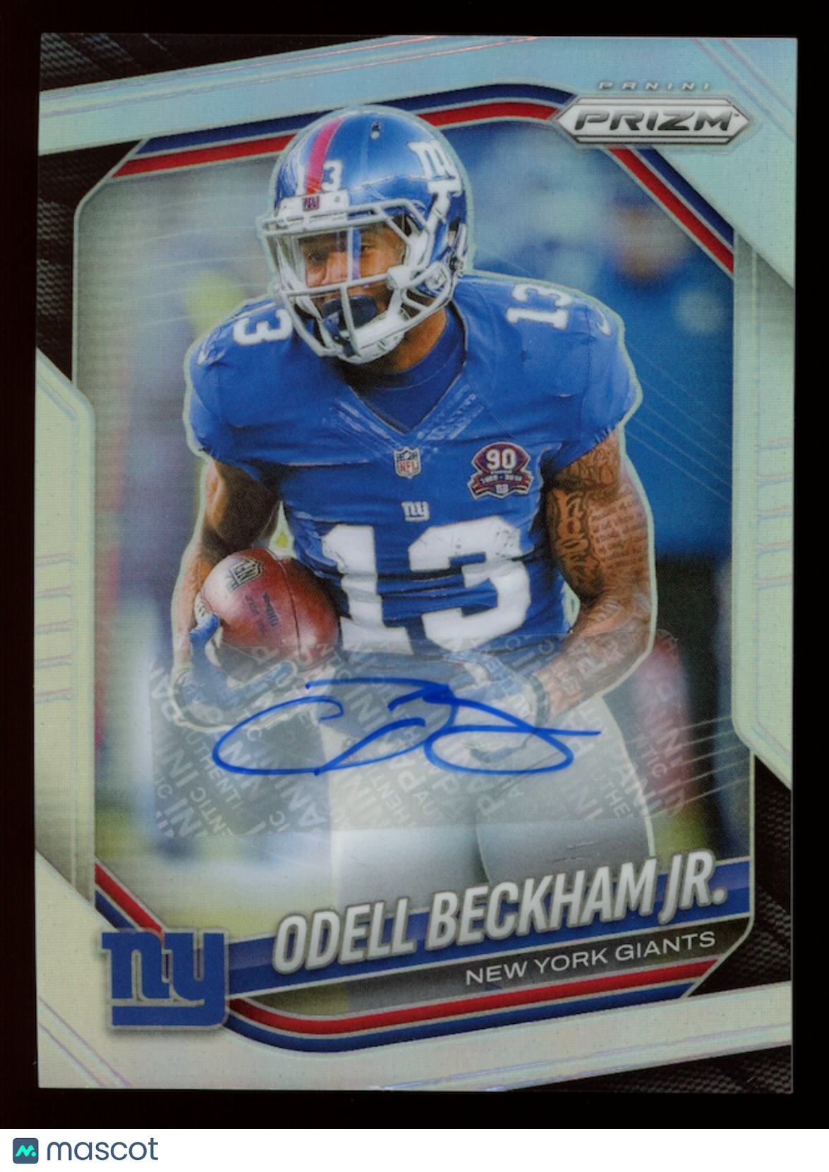ODELL BECKHAM JR. 2025 Panini Prizm Silver Auto #285 Giants