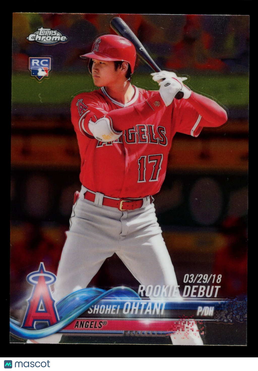 SHOHEI OHTANI 2018 Topps Chrome Update Series Rookie Batting #HMT32 Angels