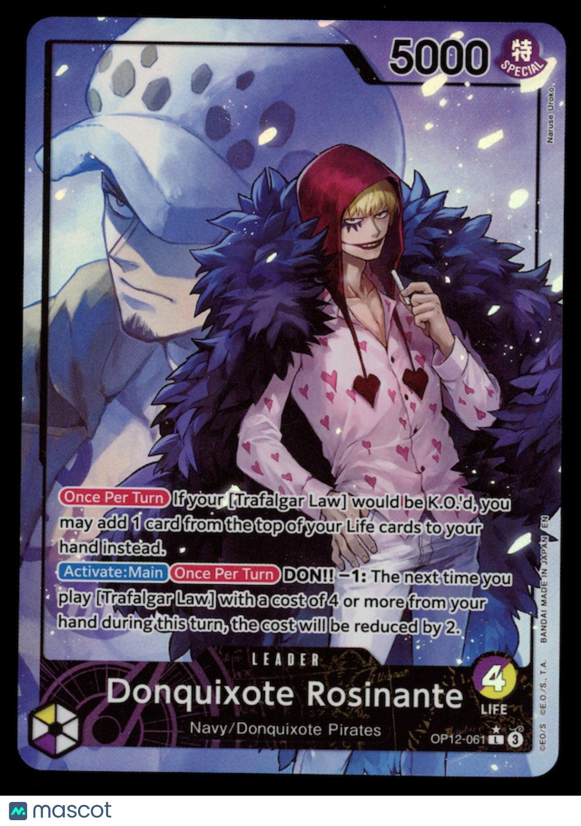 DONQUIXOTE ROSINANTE One Piece Legacy of the Master #OP12-061 Alternate Art
