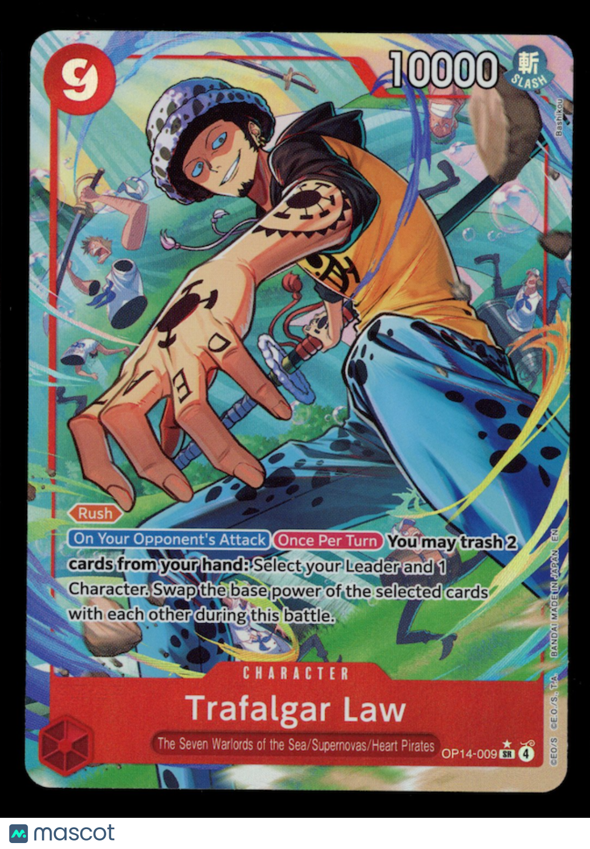 TRAFALGAR LAW 2026 One Piece Azure Sea's Seven #OP14-009 Alternate Art