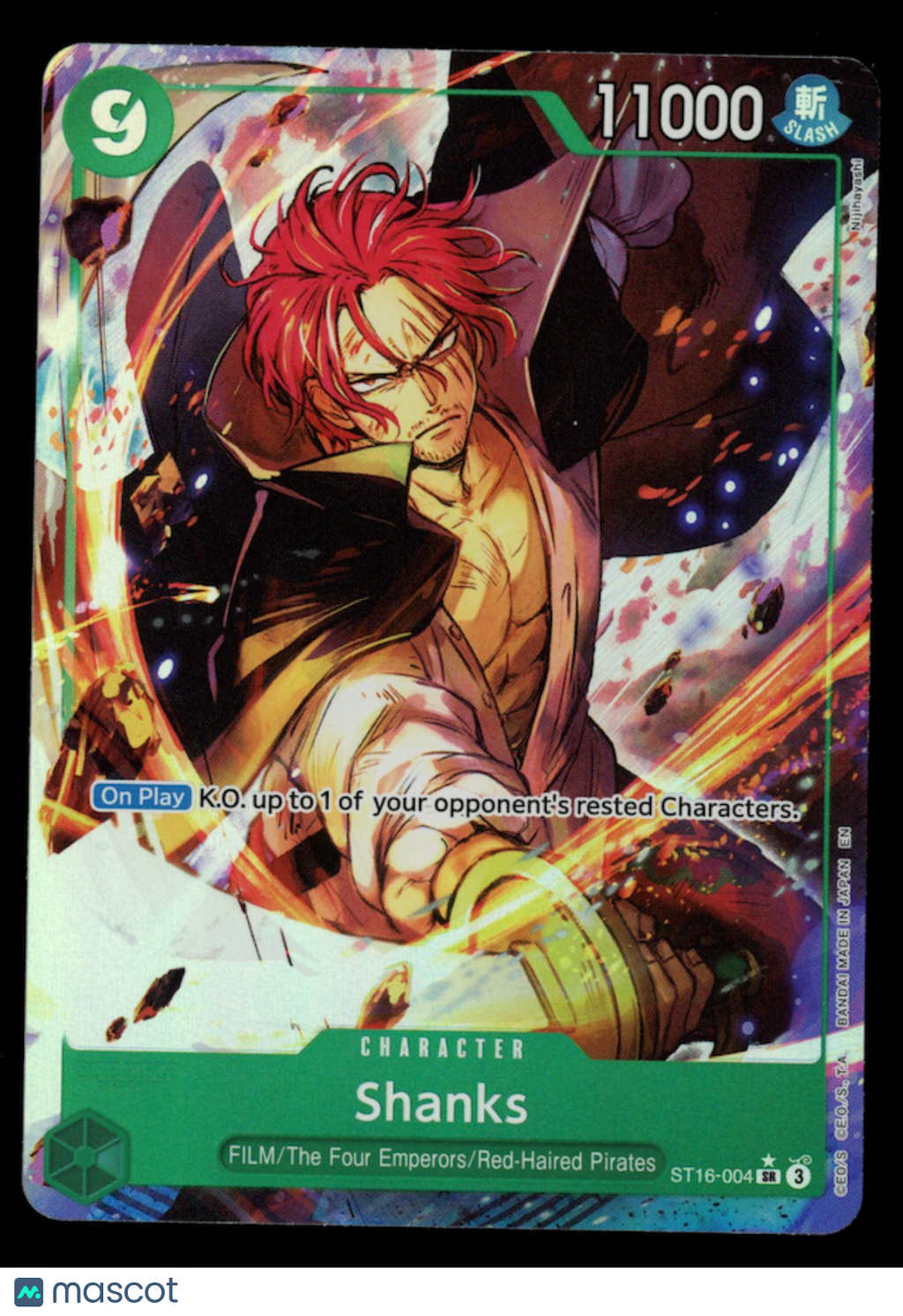 SHANKS One Piece Premium Booster The Best Vol. 2 PRB-02 #ST16-004 Alternate Art
