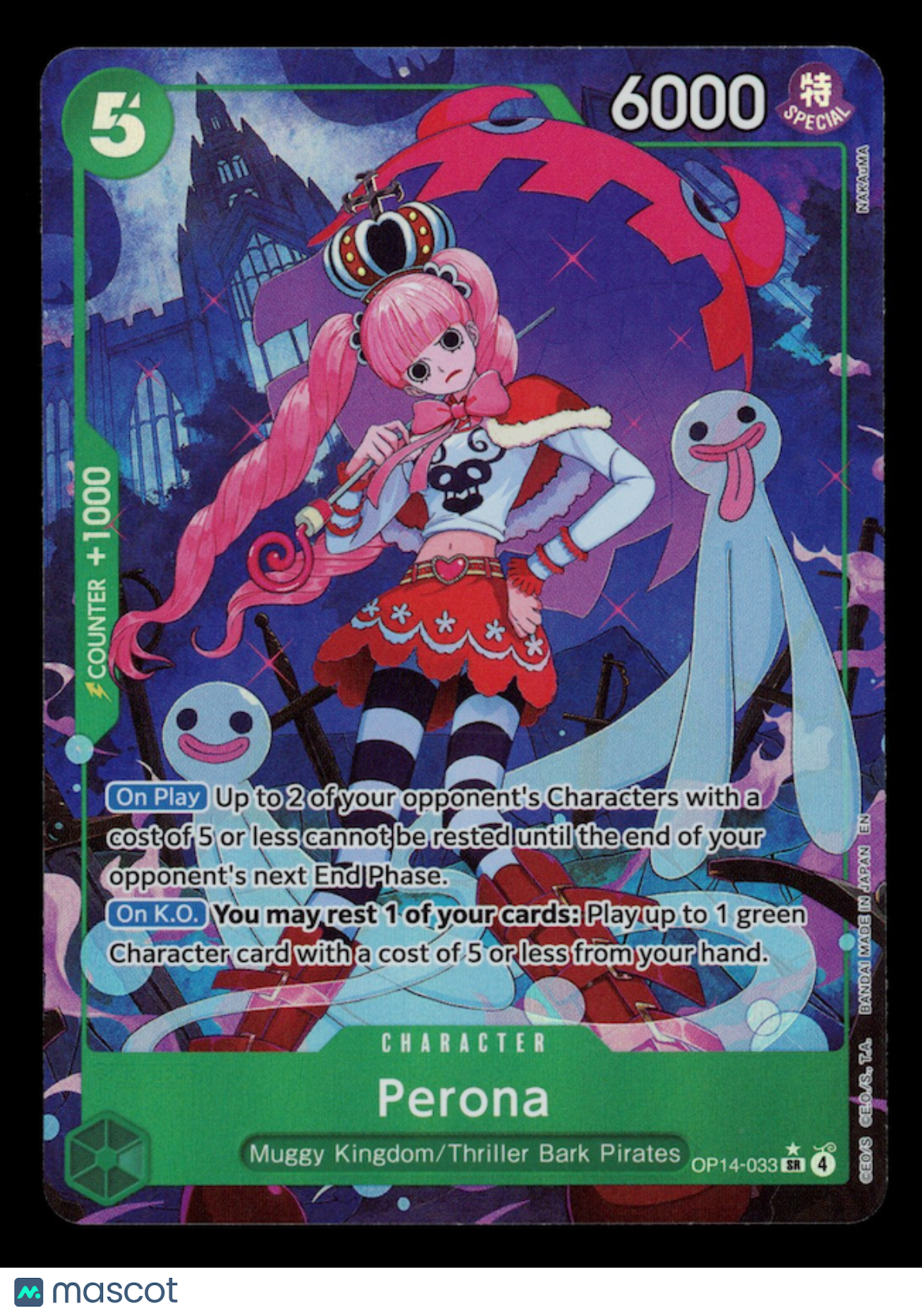 PERONA 2026 One Piece The Azure Sea's Seven #OP14-033 Alternate Art SR