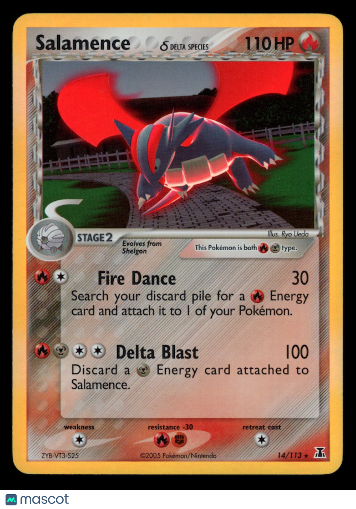 SALAMENCE 2007 Pokemon EX Delta Species Holo Rare #14/113