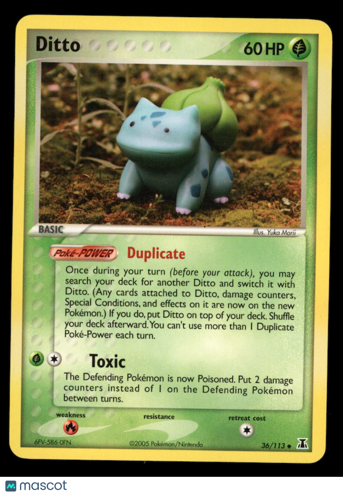BULBASAUR DITTO 2007 Pokemon EX Delta Species Uncommon #36/113