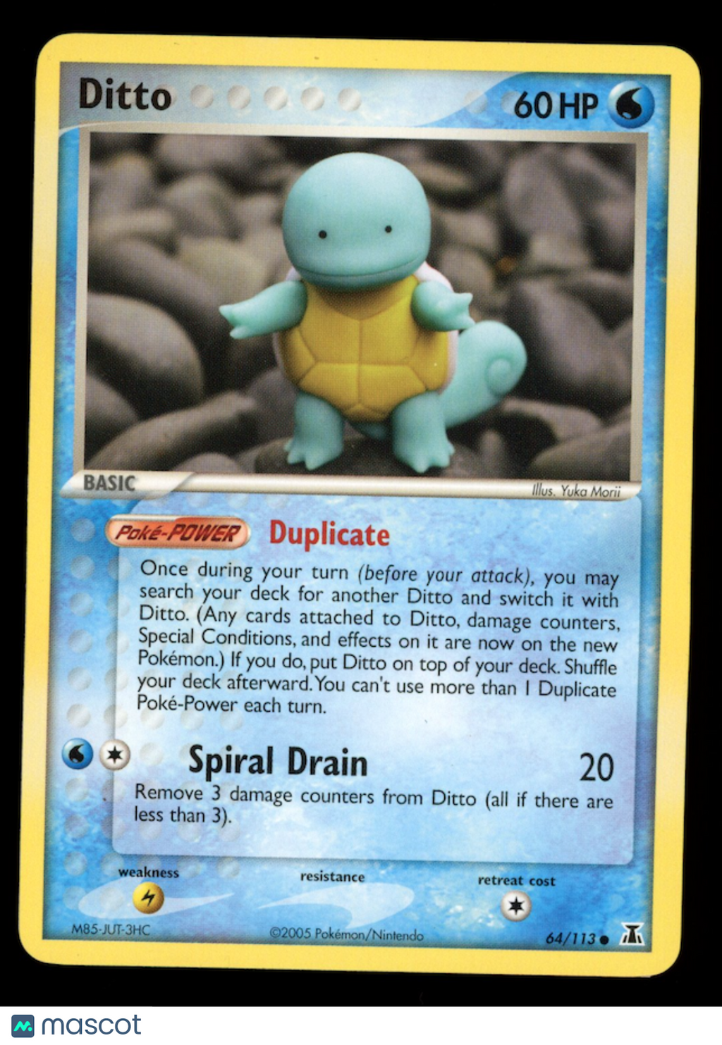 DITTO SQUIRTLE 2007 Pokemon EX Delta Species Common #64/113