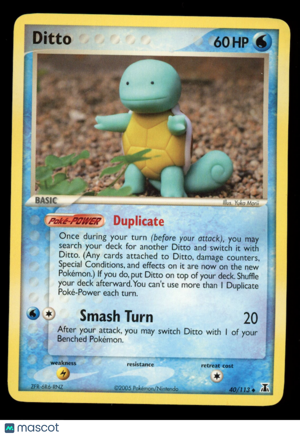 SQUIRTLE DITTO 2007 Pokemon EX Delta Species Uncommon #40/113
