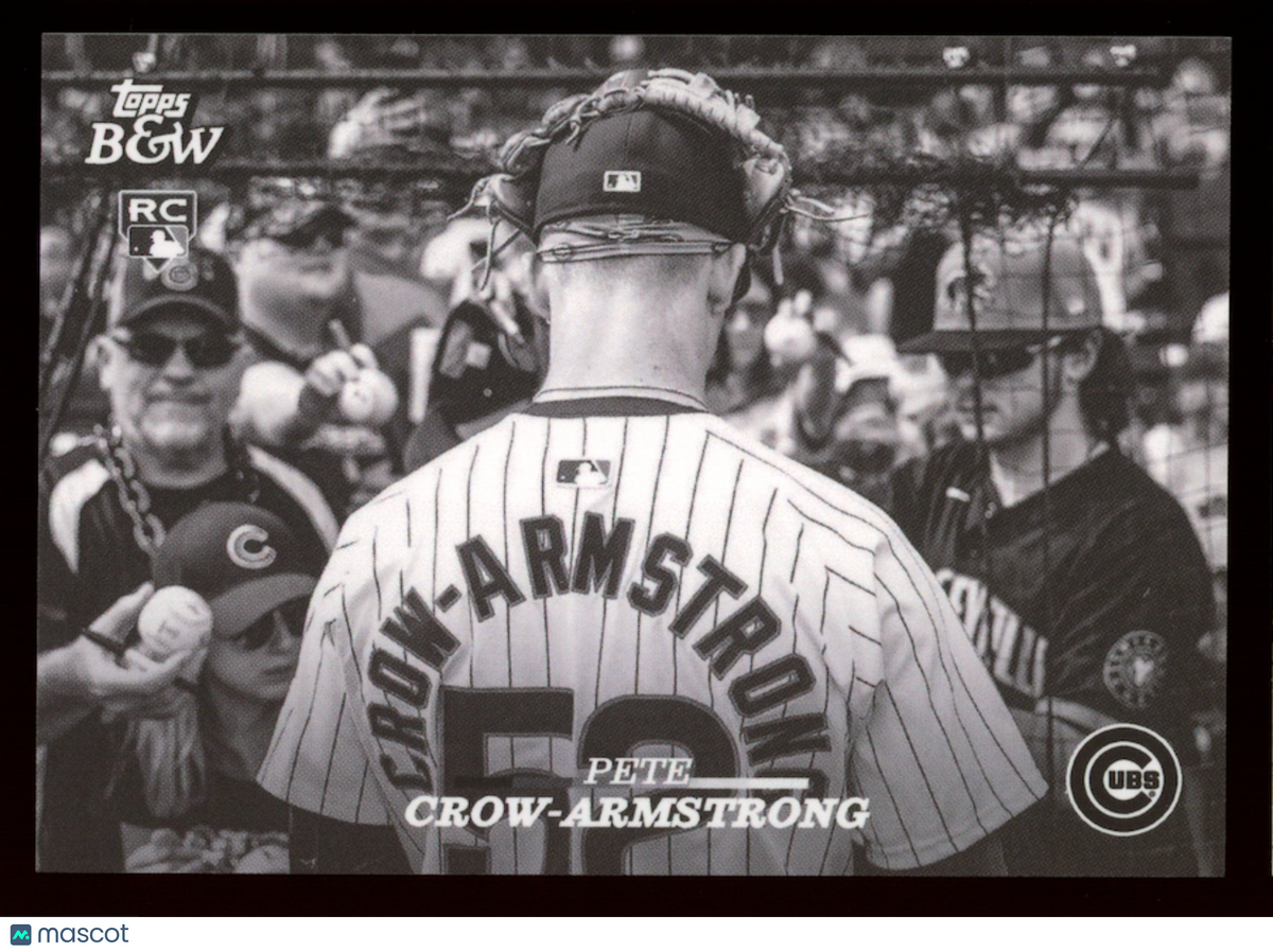 PETE CROW-ARMSTRONG 2024 Topps Black & White Rookie #60 Cubs