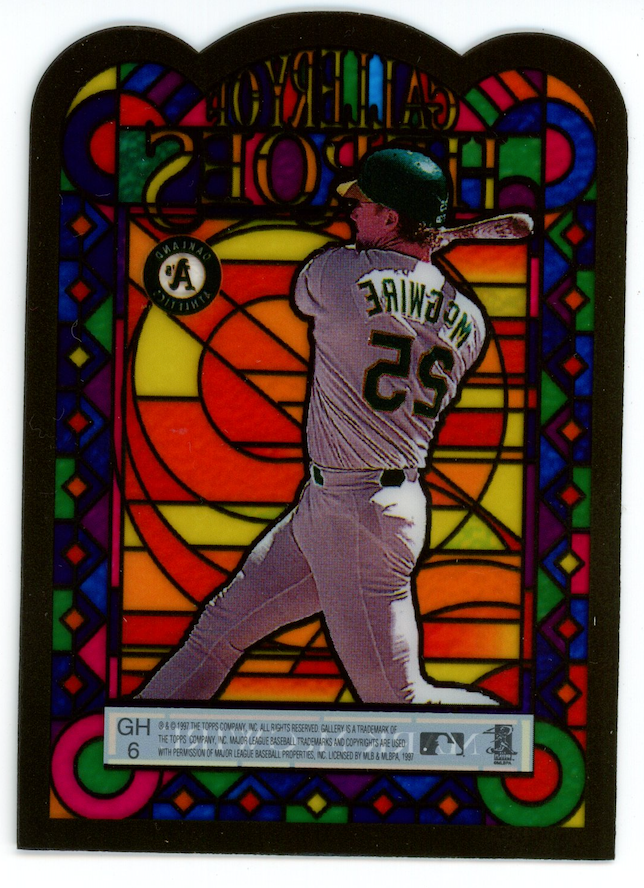 MARK MCGWIRE 1997 Topps Gallery Of Heroes #GH6 Athletics