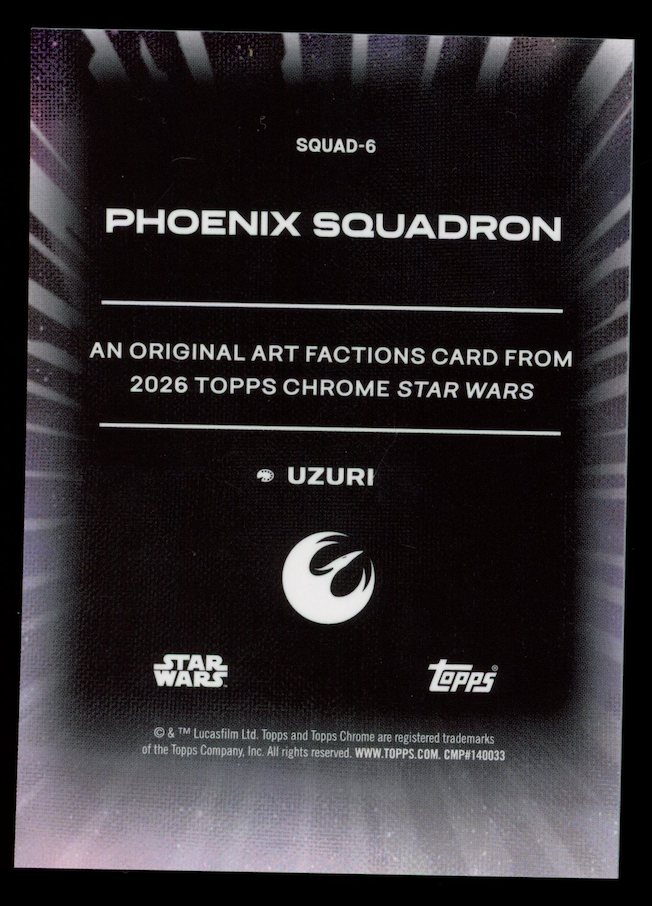 PHOENIX SQUADRON 2026 Topps Chrome Star Wars Original Art Factions #SQUAD-6