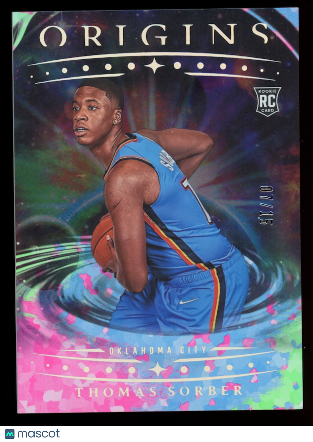 THOMAS SORBER 2025-26 Panini Origins Rookie Pink /15 #13 Thunder