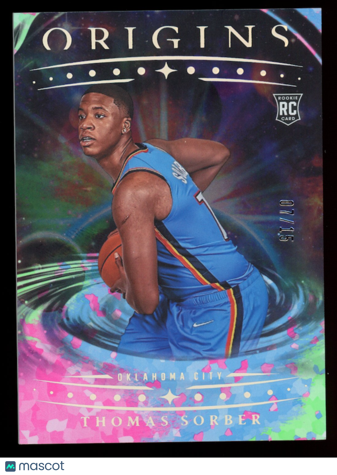 THOMAS SORBER 2025-26 Panini Origins Rookie Pink /15 #13 Thunder