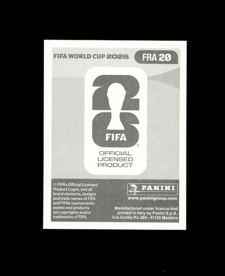 KYLIAN MBAPPE 2026 Panini FIFA World Cup Stickers Gold Foil Crumple #FRA 20