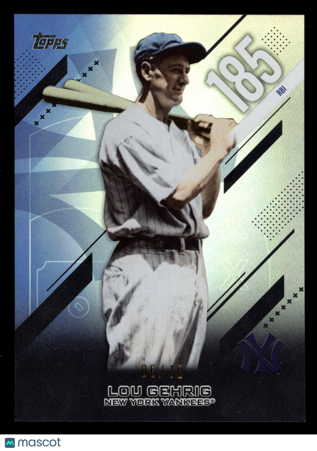 LOU GEHRIG 2026 Topps Crooked Numbers 1931 RBI Leaders Black /10 #CN-7 Yankees