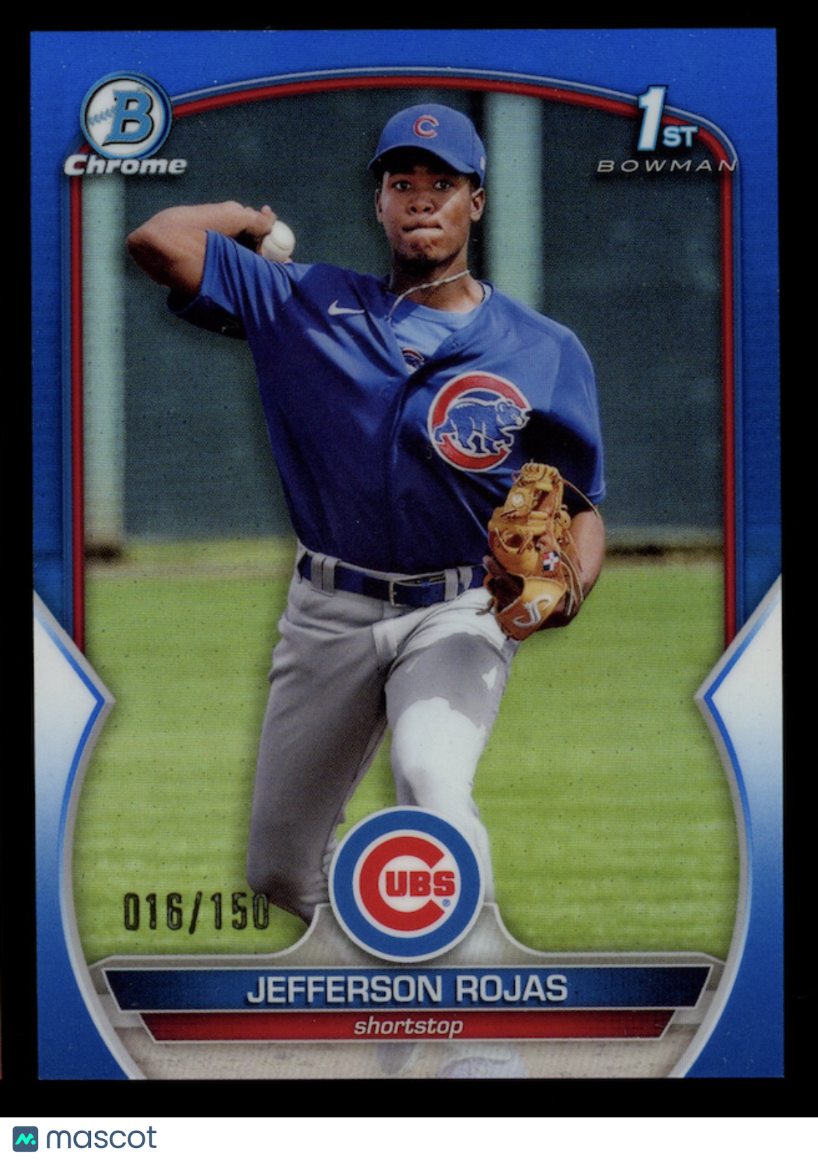 JEFFERSON ROJAS 2023 Bowman Chrome 1st Prospect Blue Refractor /150 #BCP-70 Cubs