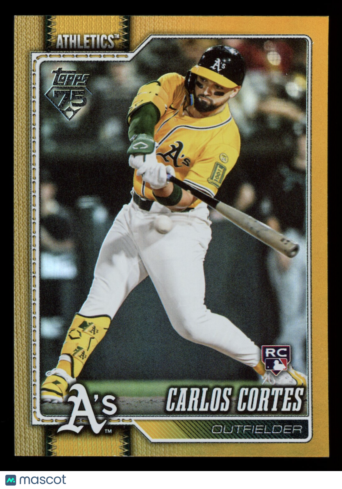 CARLOS CORTES 2026 Topps Series 1 Rookie Gold Rainbow Foil /50 #249 Athletics