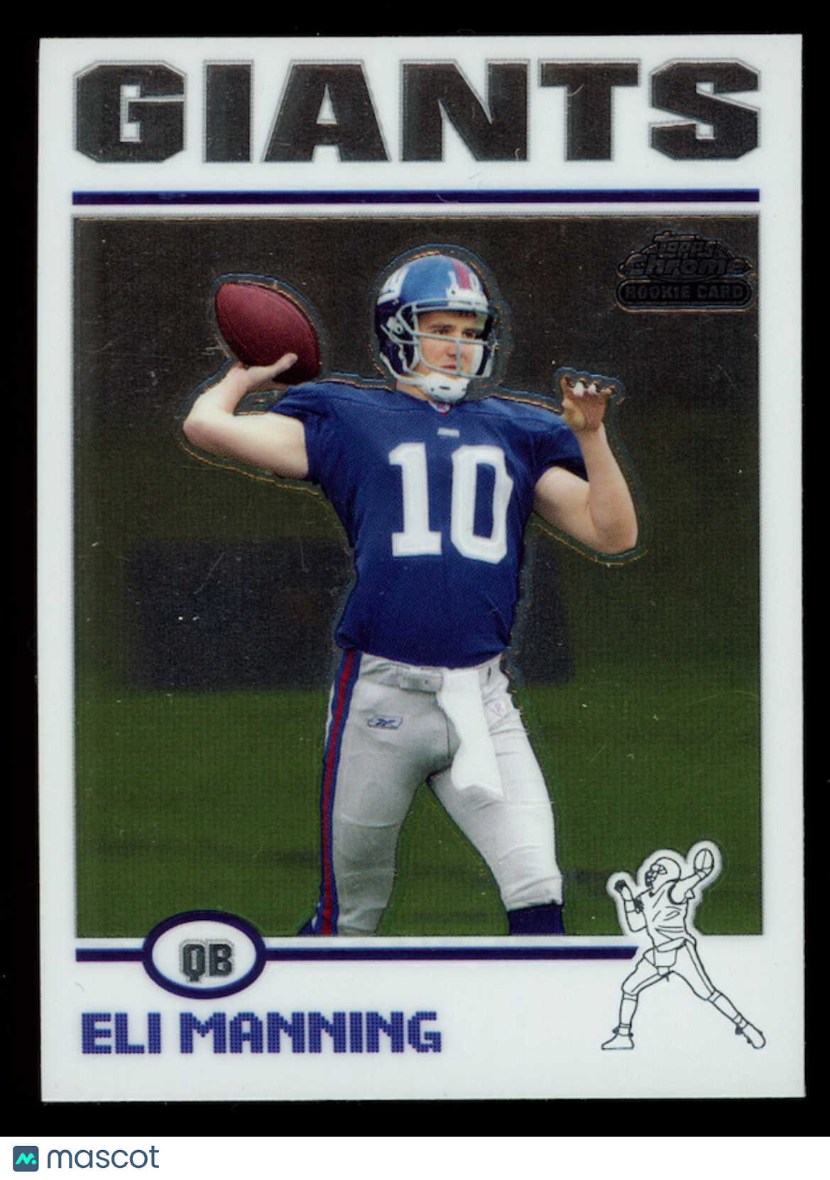 ELI MANNING 2004 Topps Chrome Football Rookie Card #205 Giants