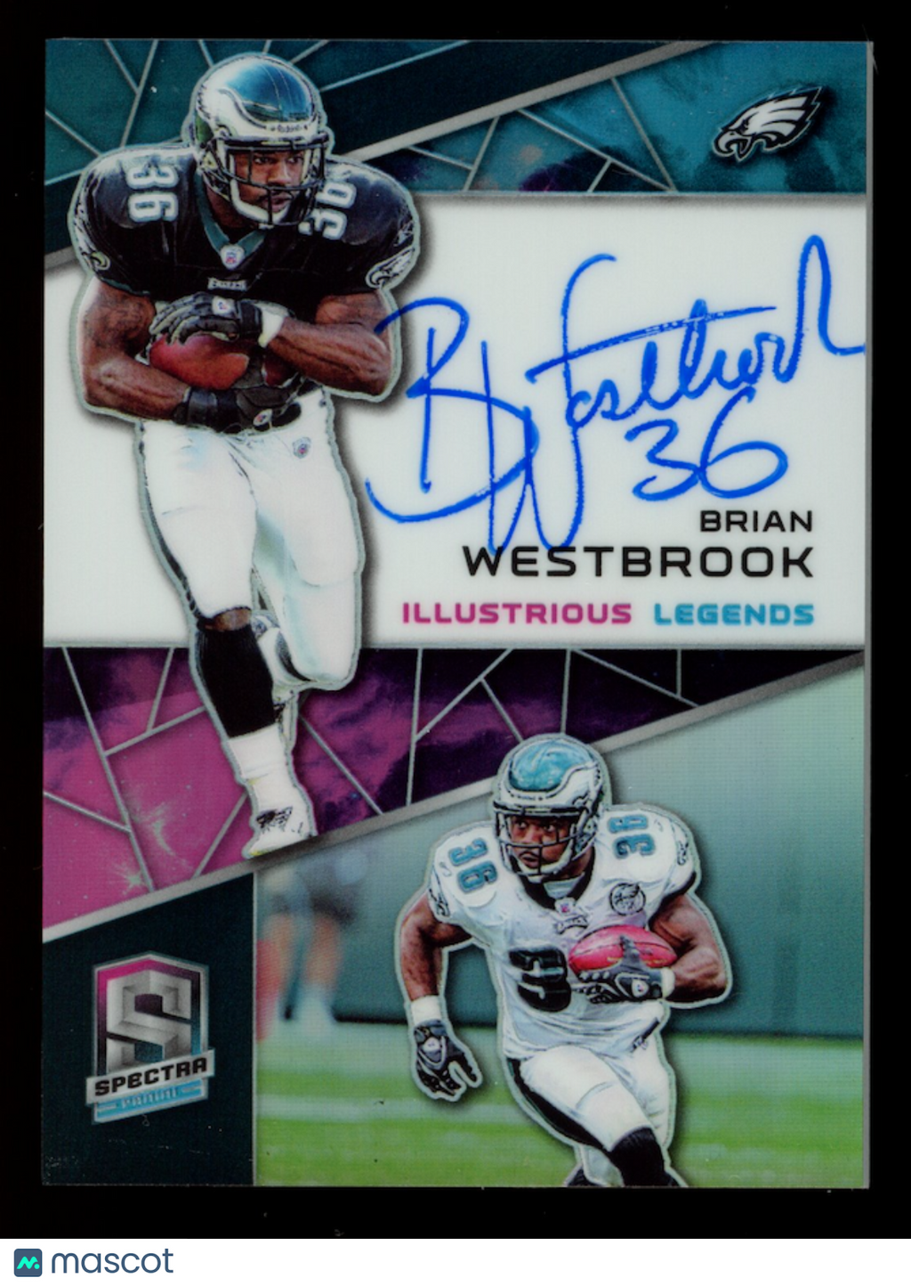 BRIAN WESTBROOK 2019 Panini Spectra Illustrious Legends Auto Nebula /2 #IL-BW