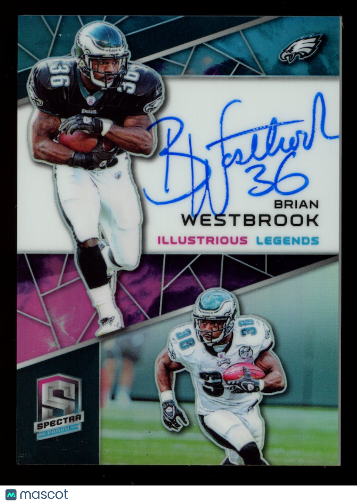 BRIAN WESTBROOK 2019 Panini Spectra Illustrious Legends Auto Nebula /2 #IL-BW