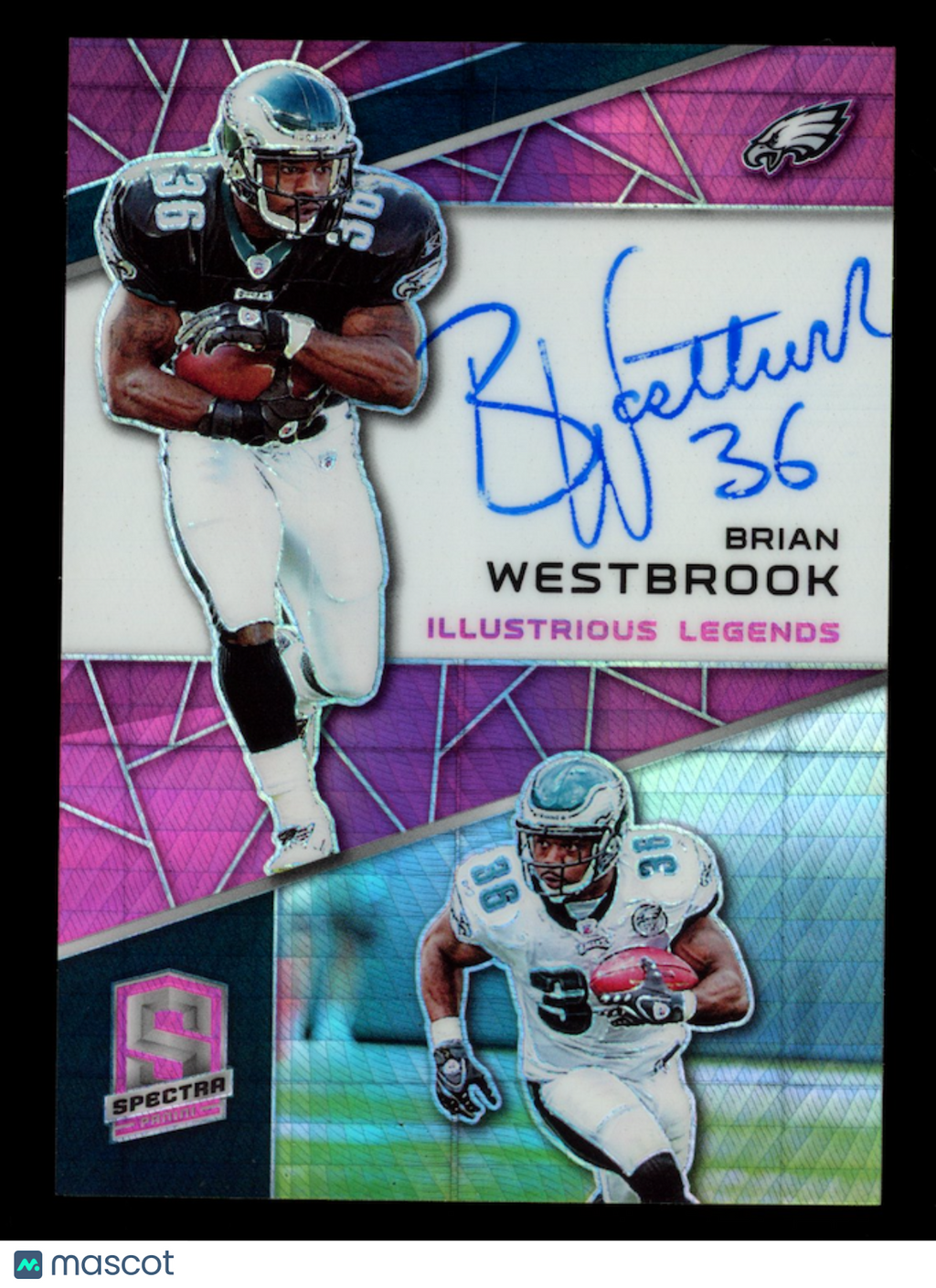 BRIAN WESTBROOK 2019 Panini Spectra Illustrious Legends Auto Pink Hyper /15