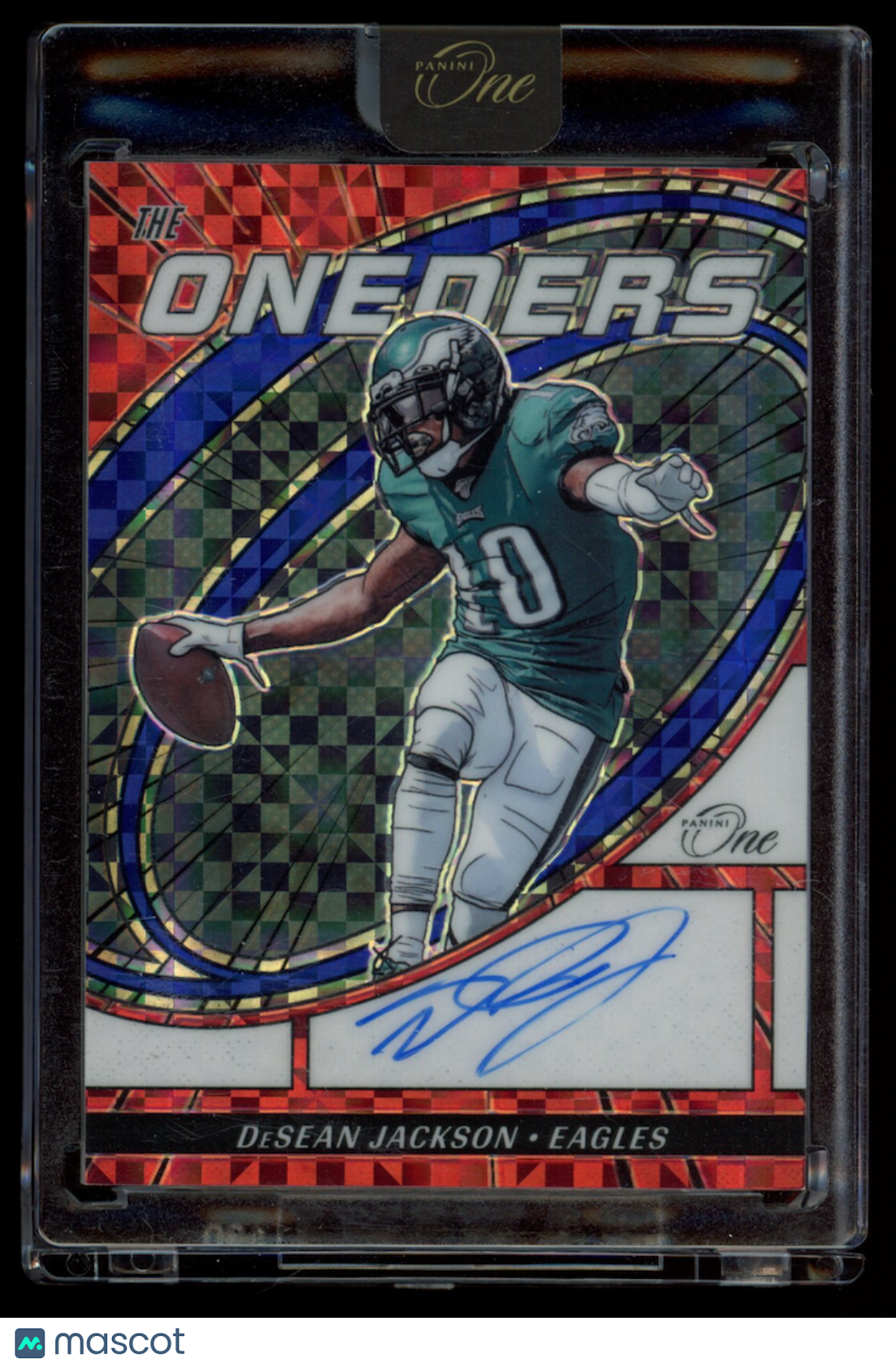 DESEAN JACKSON 2023 Panini One The Oneders Auto Blue /75 #362 Eagles