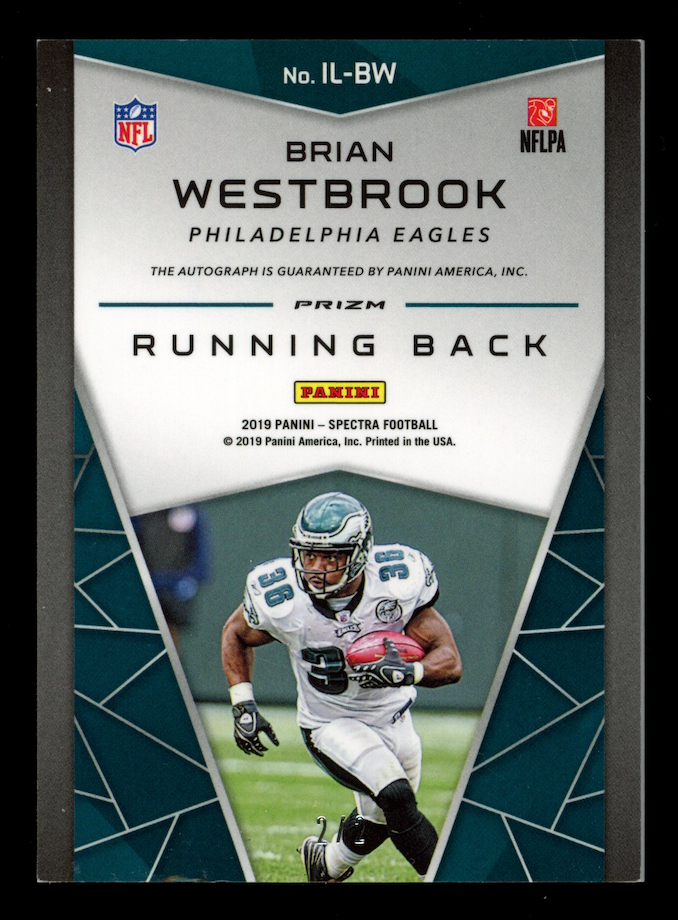 BRIAN WESTBROOK 2019 Panini Spectra Illustrious Legends Auto Nebula /2 #IL-BW