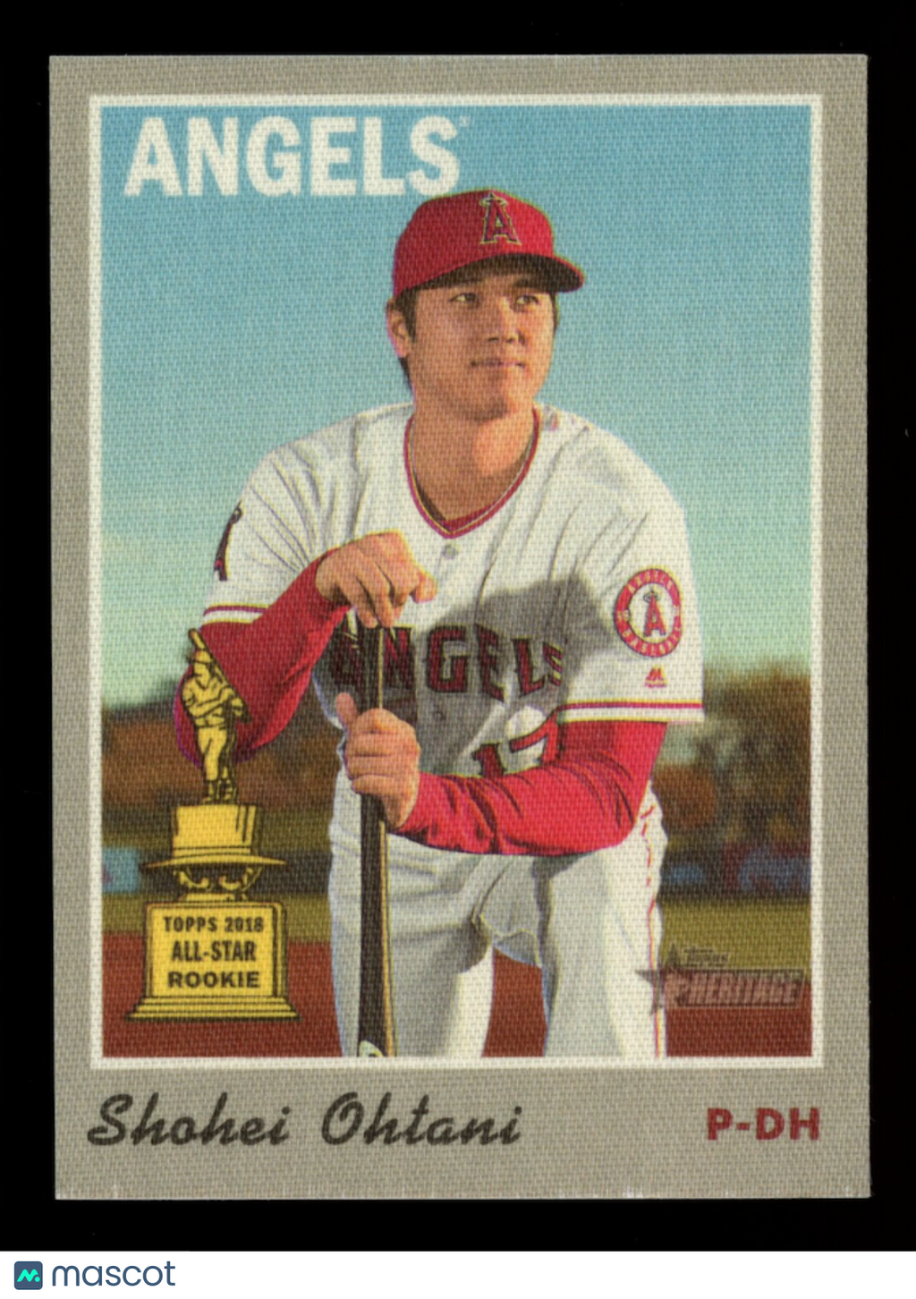 SHOHEI OHTANI 2019 Topps Heritage Cloth Sticker #16 Angels